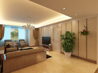 簡約美式風格，打造遠洋萬和城三室溫馨雅居——力天裝飾案例賞析